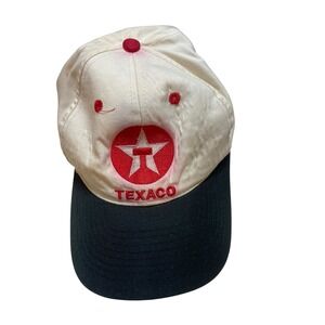 Vintage Texaco Hat Cap Checkered‎ Flag Sports One Size Fits All